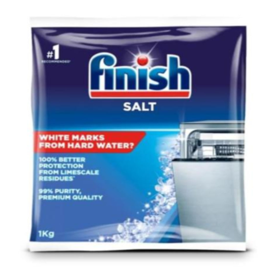 Finish Dishwasher Salt 1kg for Clean and Shiny Dishes