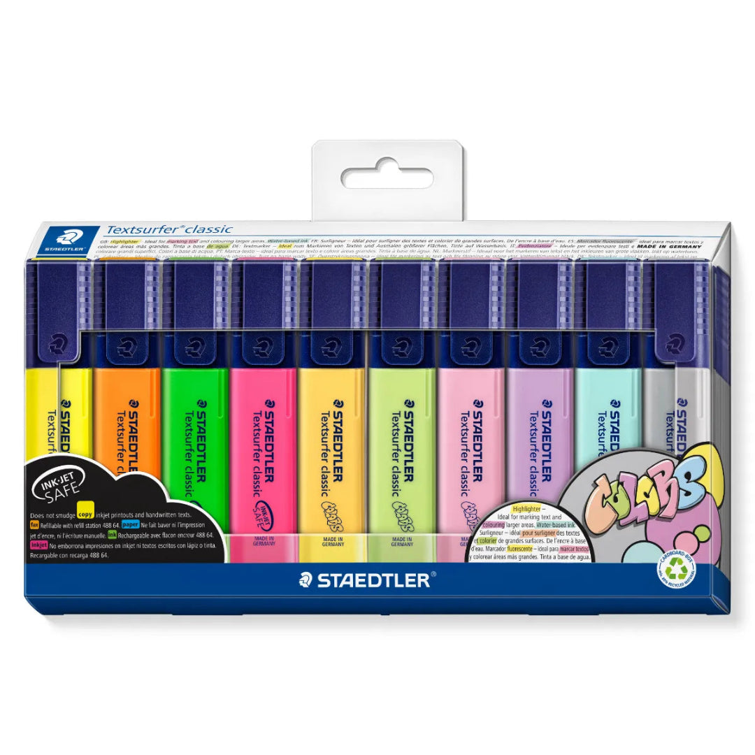 Staedtler Textsurfer Pastel Highlighter – 10 Pack