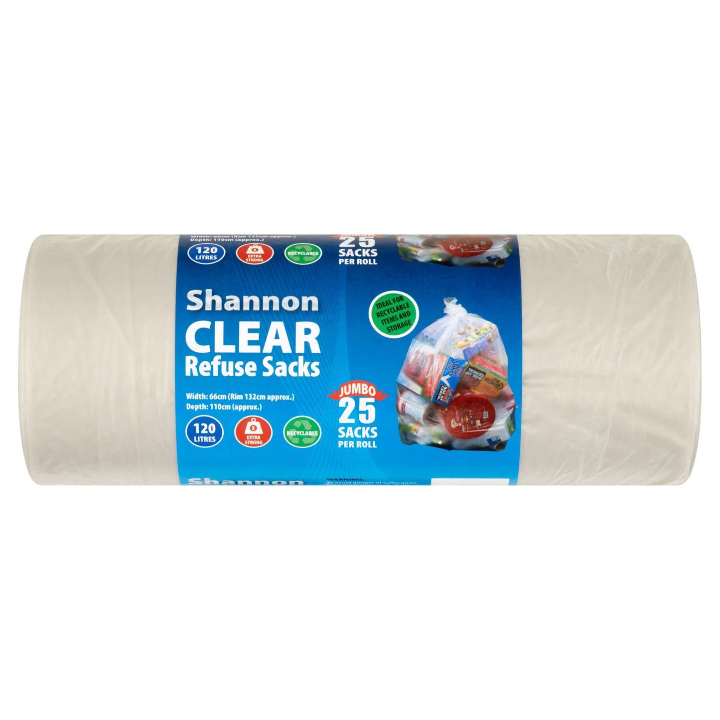 Clear House Refuse Sacks Pack Of 25