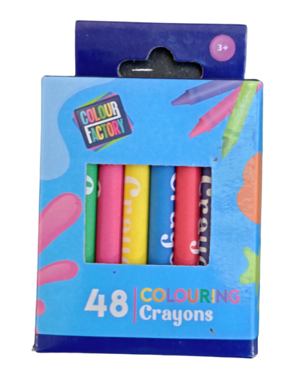 48 Pack Coloured Crayons