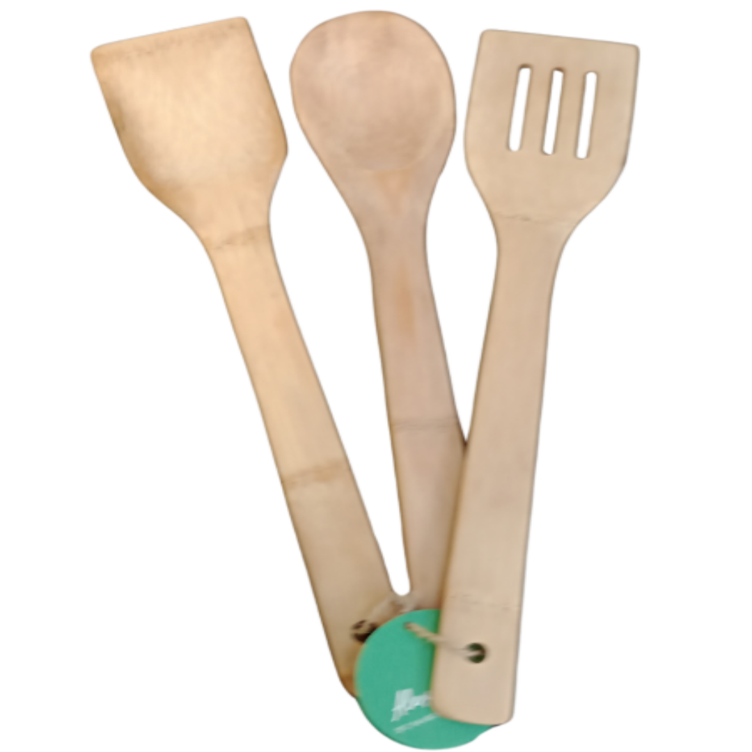 3PC Bamboo Kitchen Utensils