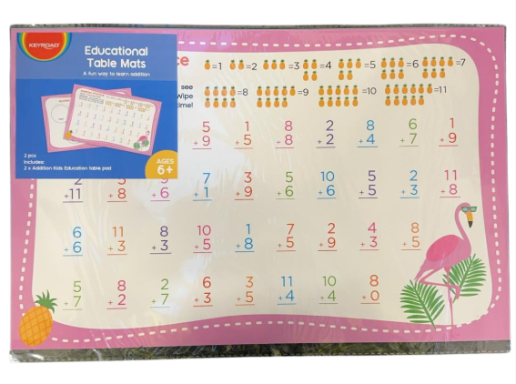 Keyroad Addition Educational Table Mats