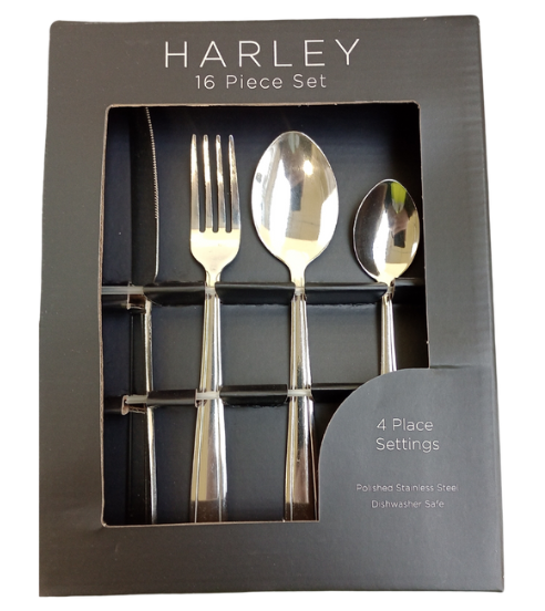 Pack Of 16 Stainless Steel Cutlery