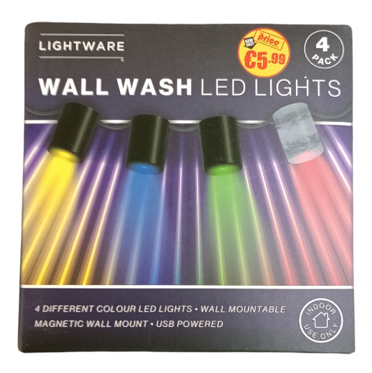 4Pack Wall Wash LED Lights