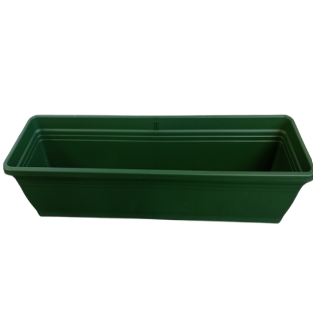 Florus Balcony Trough 80cm Green – Durable Outdoor Planter