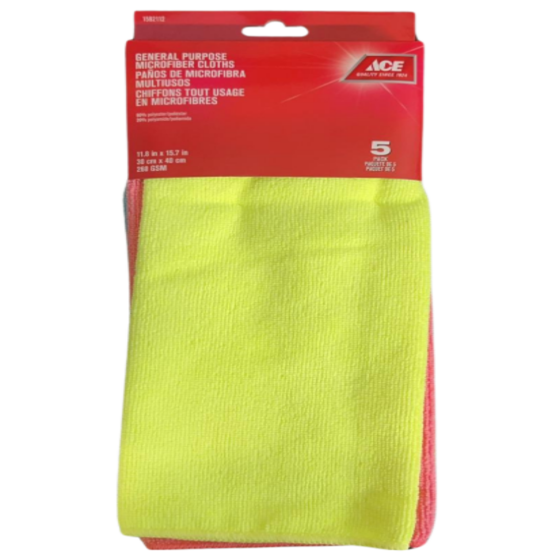 5 Pack Microfiber Cloths  for Home, Office & Car