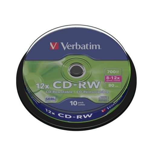 Verbatim CD-RW Spindle 10 Pack