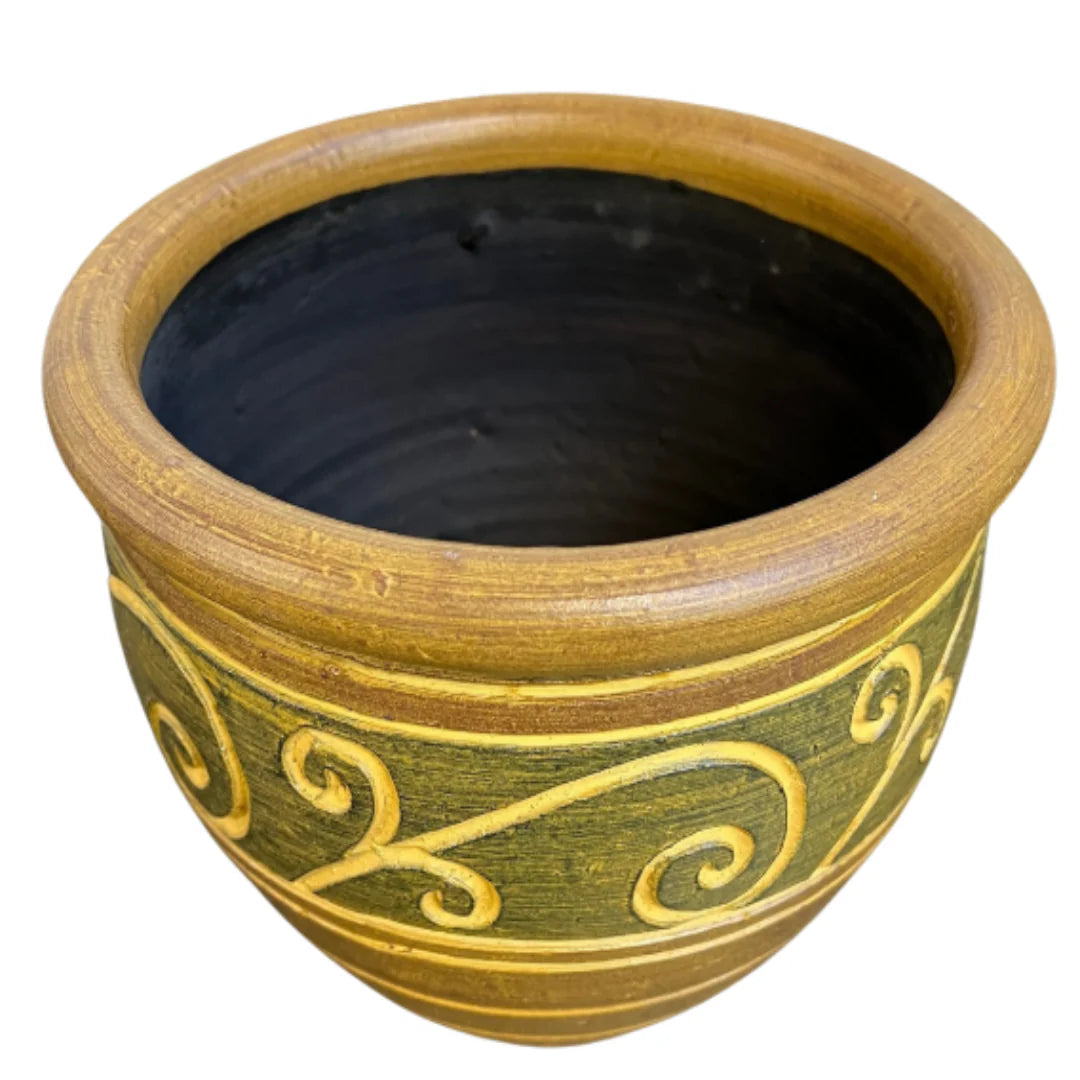 Pot Planters- Brown & Yellow