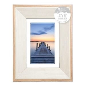 6x8" Cream & Natural Photo Frame