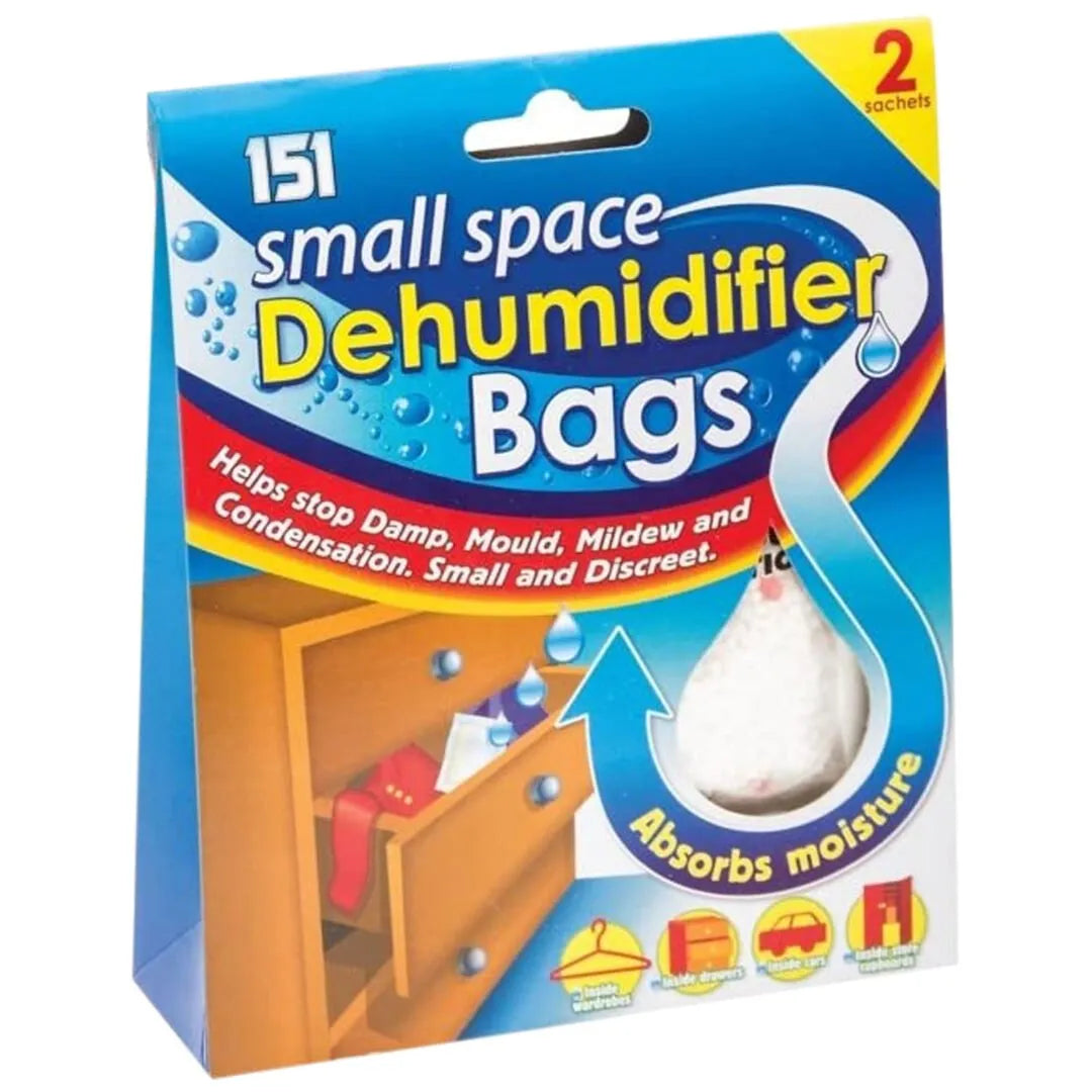 Pack of 2 Small Space Dehumidifier Bags - 36g Each