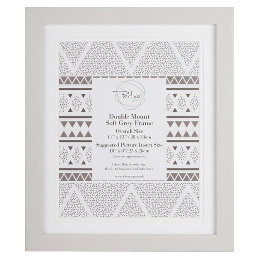 Double Mount Frame White – 11x13 Inches