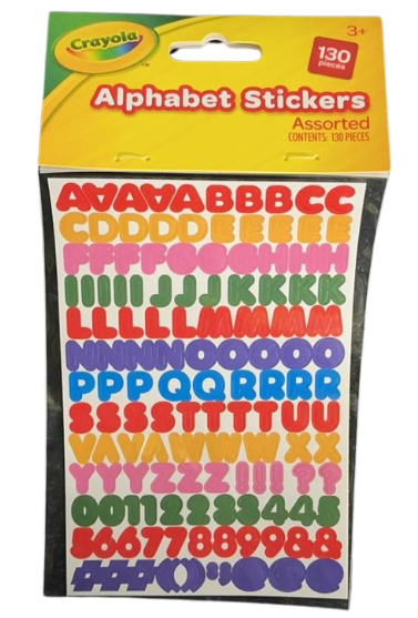 Crayola Alphabet Letter Stickers Assorted