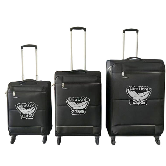 3-Piece Superlight Suitcase Set (20", 24", 28")