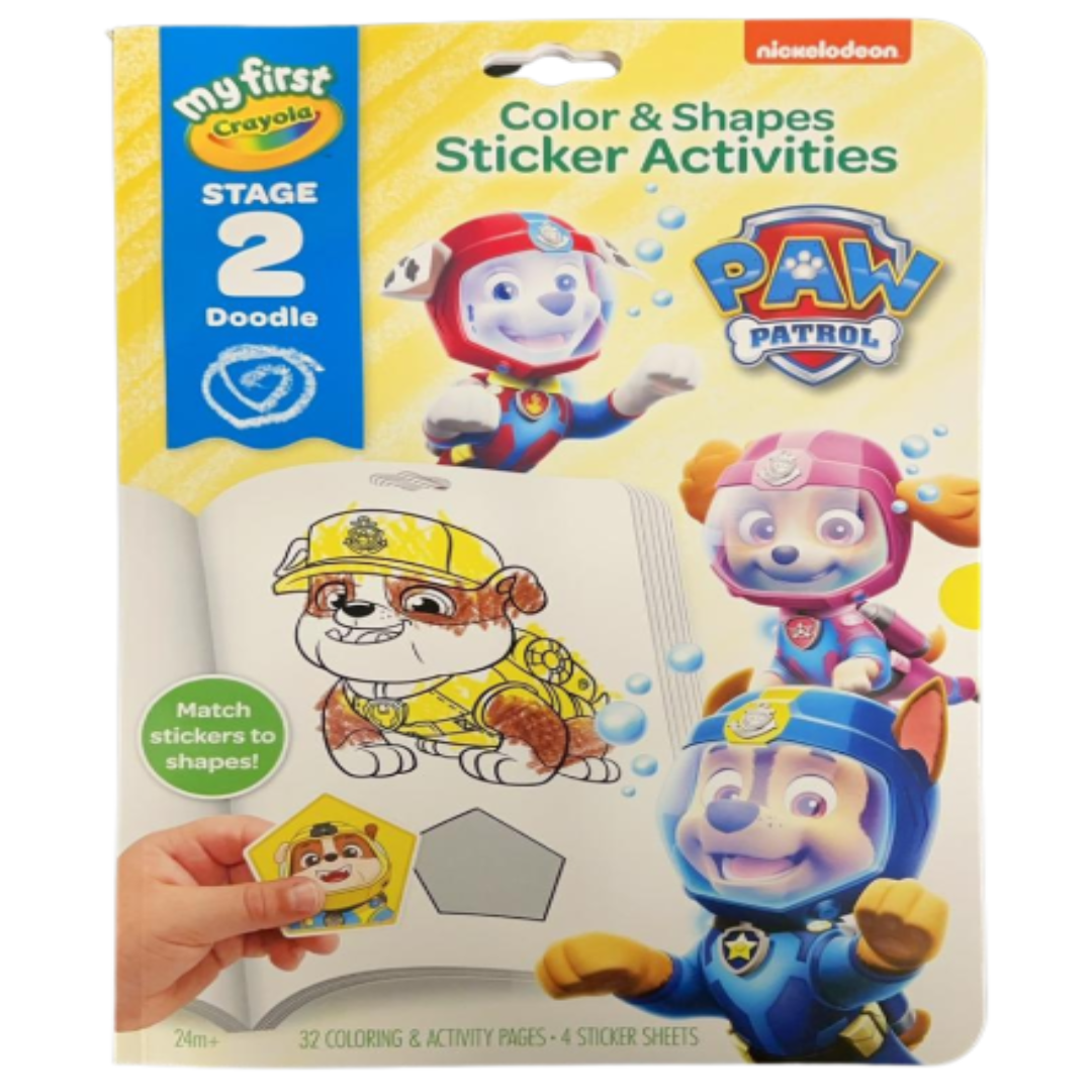 My First Crayola Color and Shape Sticker Activity Coloring Book