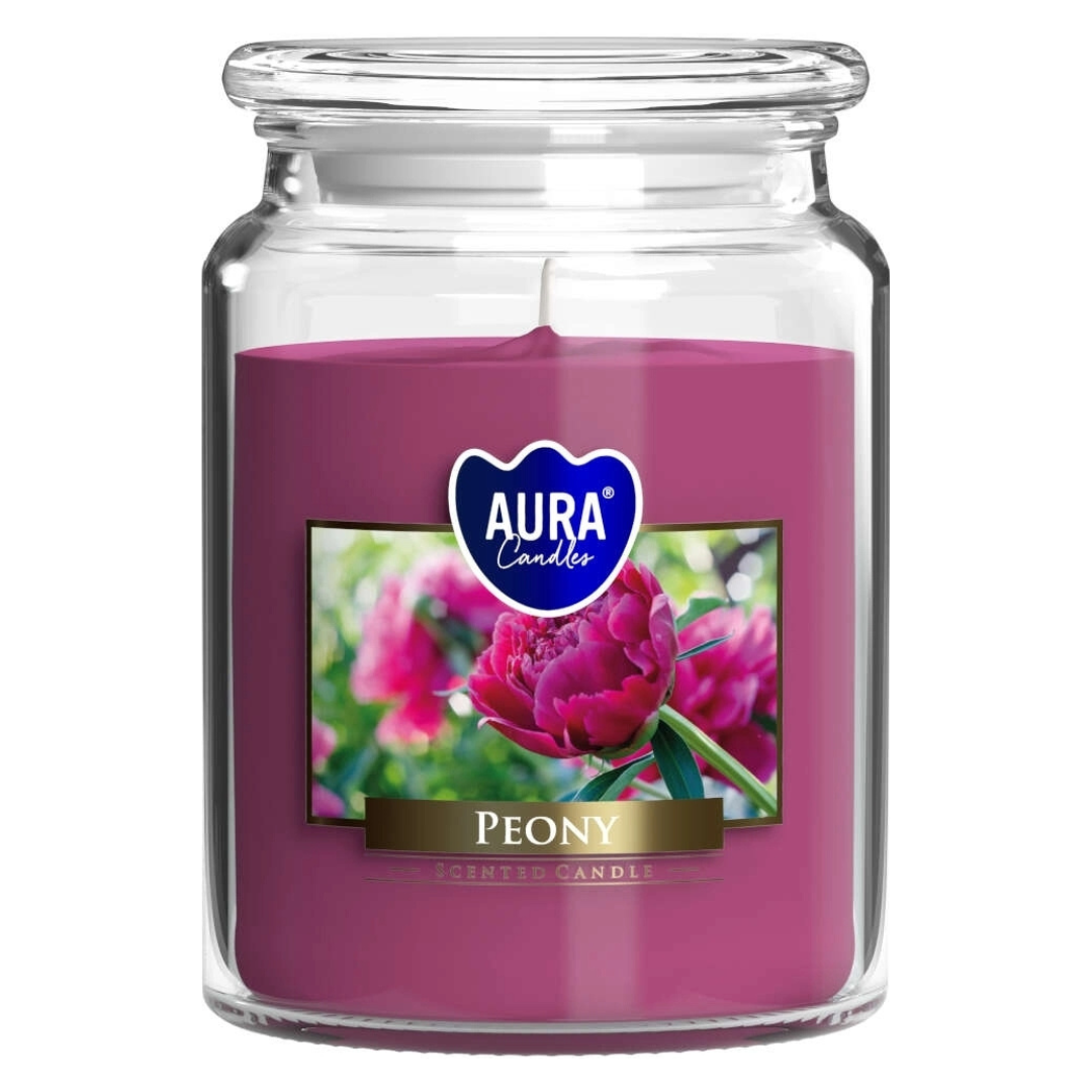 Large Peony Scented Jar Candle 500g