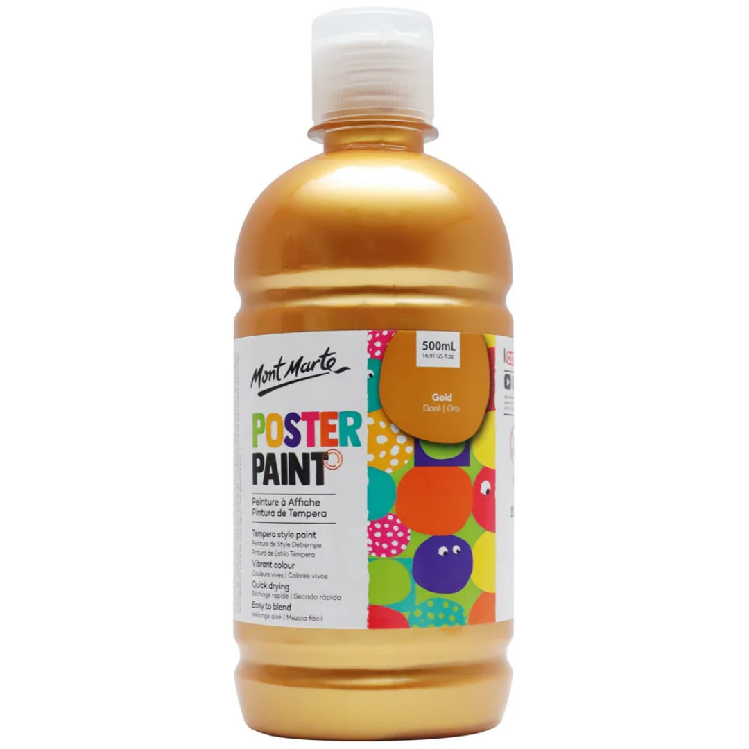 Mont Marte Poster Paint Gold  500ml