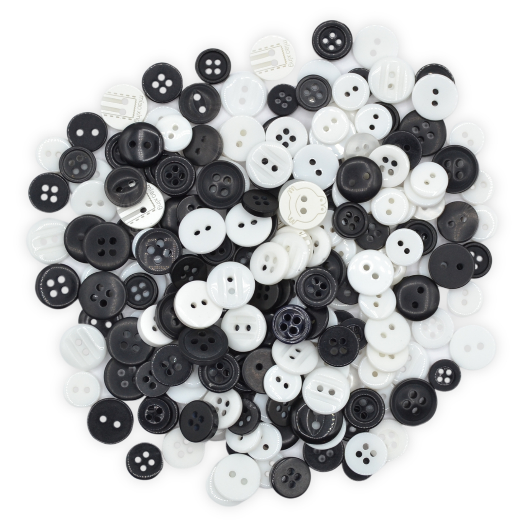 Black & White Buttons