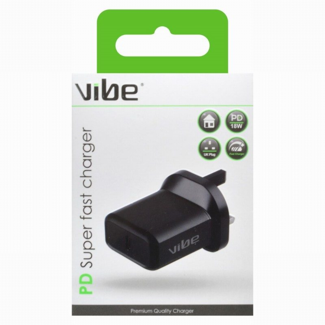 Vibe Super Fast Pd Mains Charger 18W