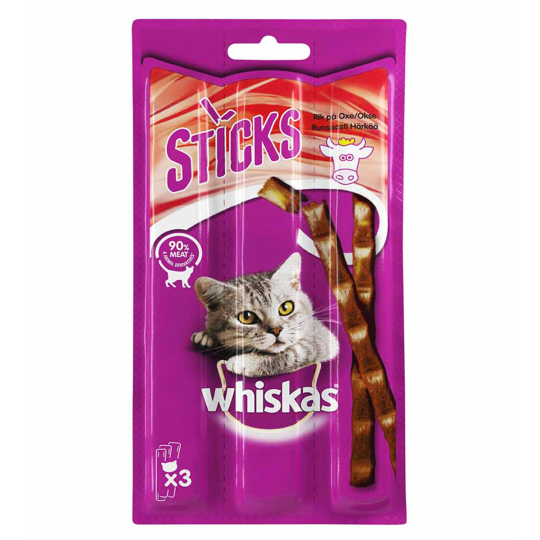 Whiskas Sticks Beef 3x6g