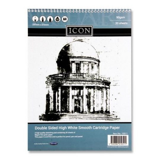 The ICON A4 Spiral Sketch Pad