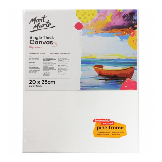 Mont Marte Single Thick Canvas 20cm X 25cm