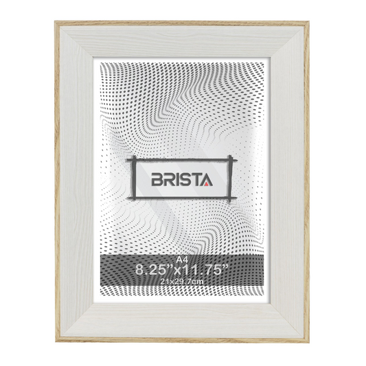 A4 Certificate Frame in Cream &amp; Natural Finish