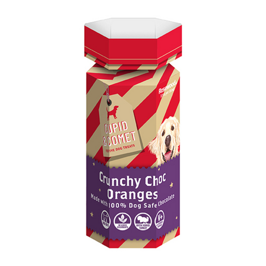 Cupid & Comet Crunchy Choc Oranges Dog Treats 100g – Festive & Safe Treats for Dogs