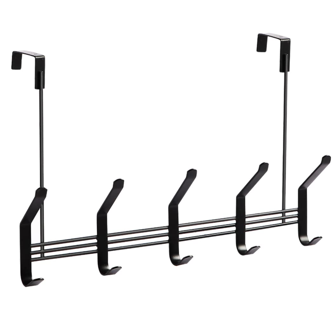 PVC Wire Over-the-Door Hook Rack – Durable & Space-Saving Organizer