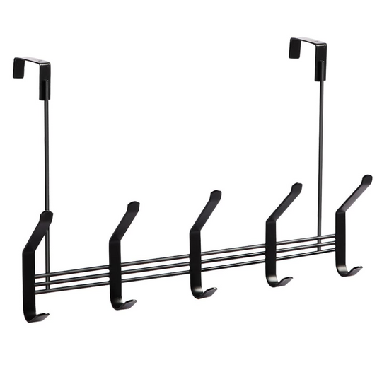 PVC Wire Over-the-Door Hook Rack – Durable & Space-Saving Organizer