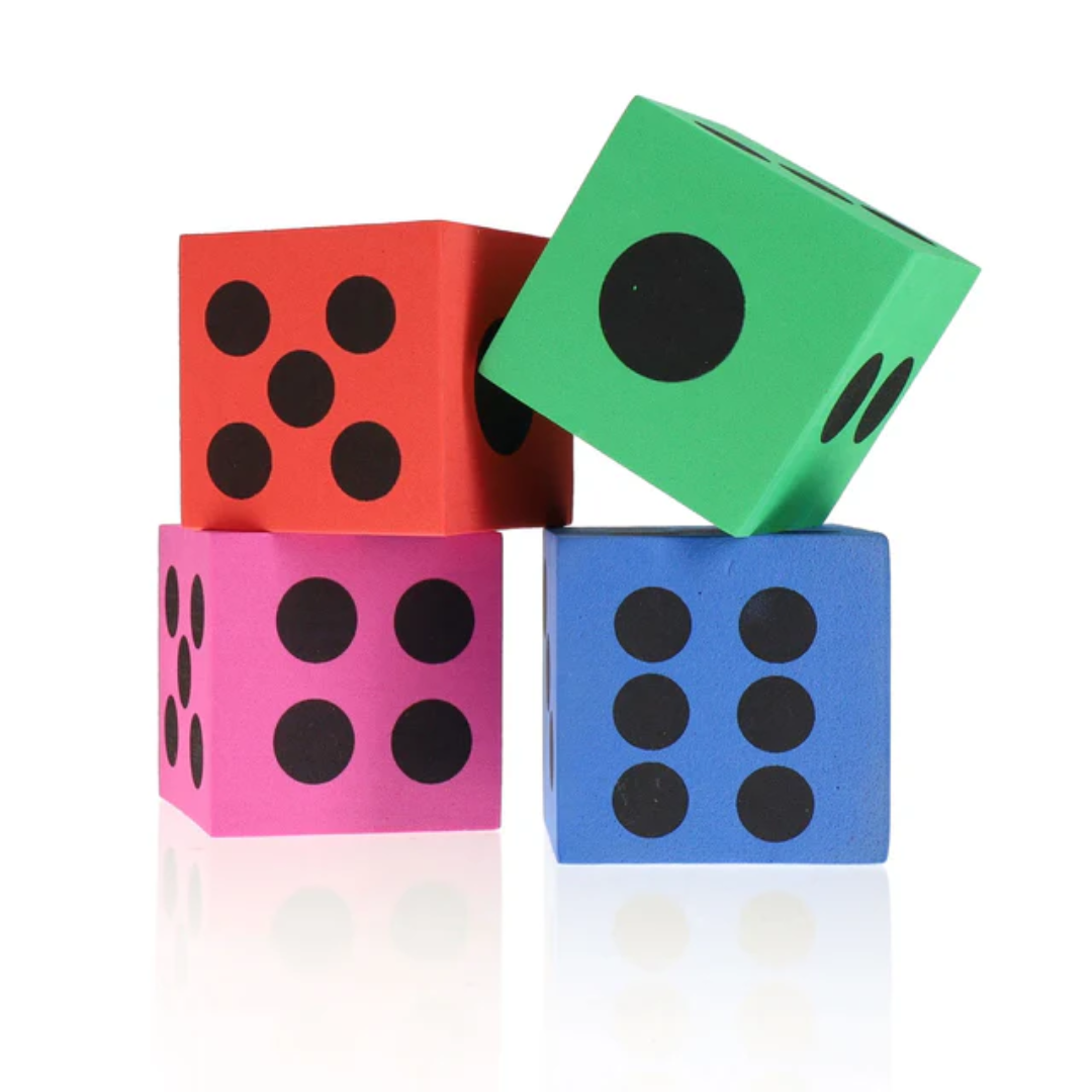 Clever Kidz Learn & Play Giant Dice - Fun Educational Toy for Kids