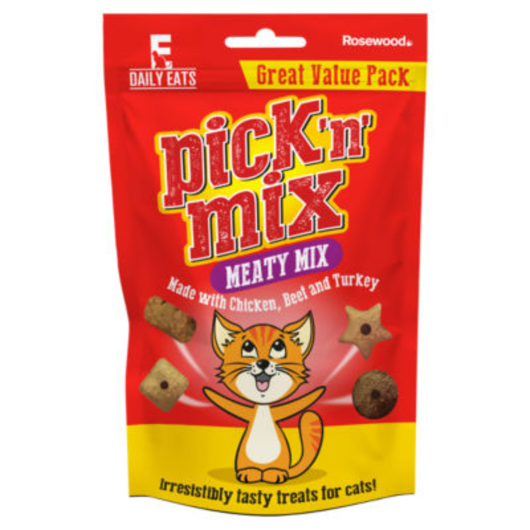 Pick N Mix Cat Treats Meaty 180g