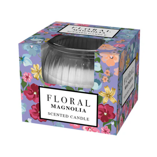 Magnolia 3oz Floral Box Candle – Elegant Scented Candle for Relaxation