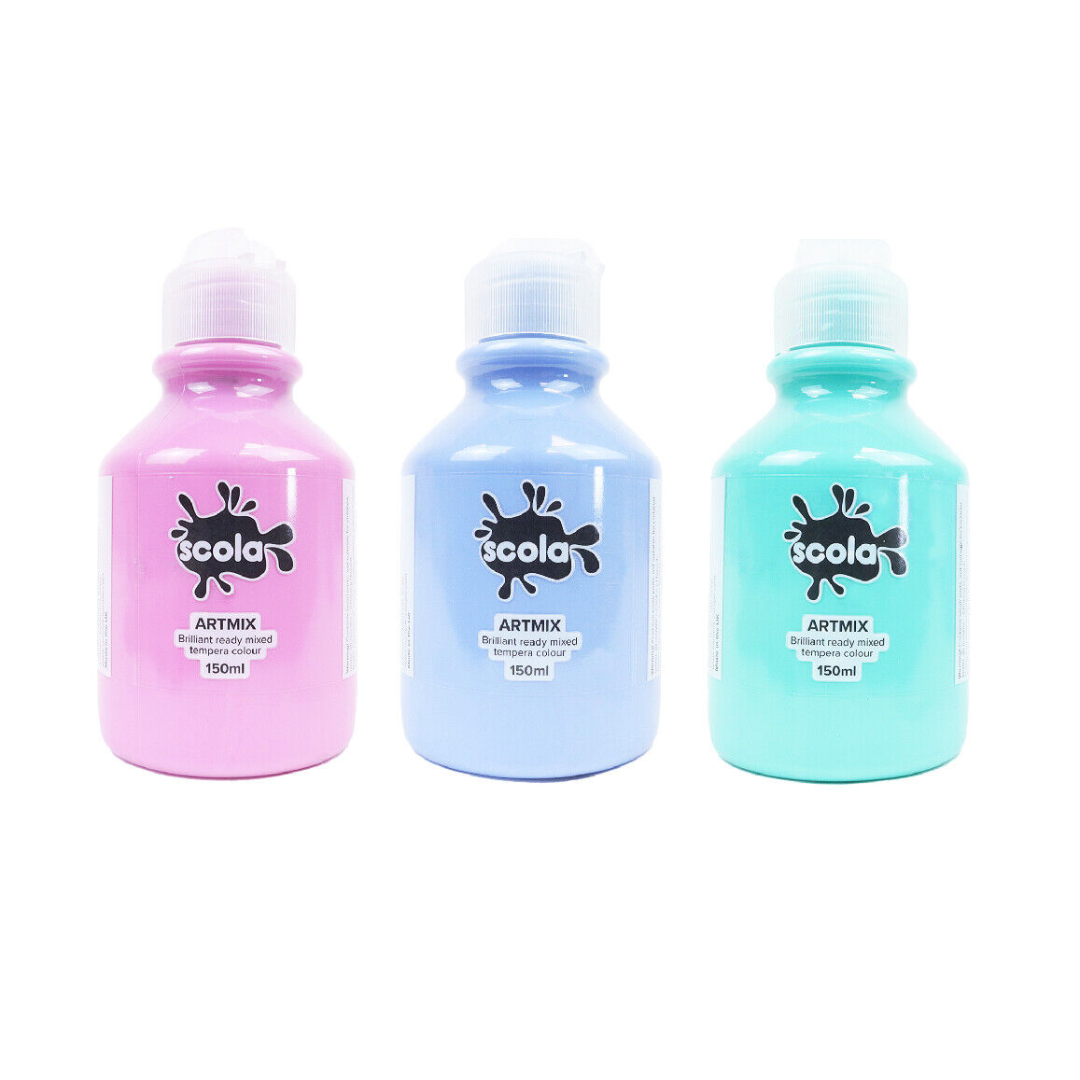 Scola Readymix Pastel Paint Set – 3x150ml Bottles