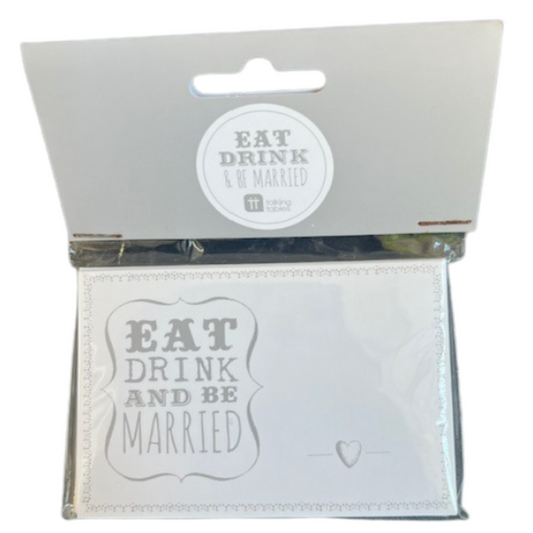 Eat Drink Be Married Placecards - Pack of 10