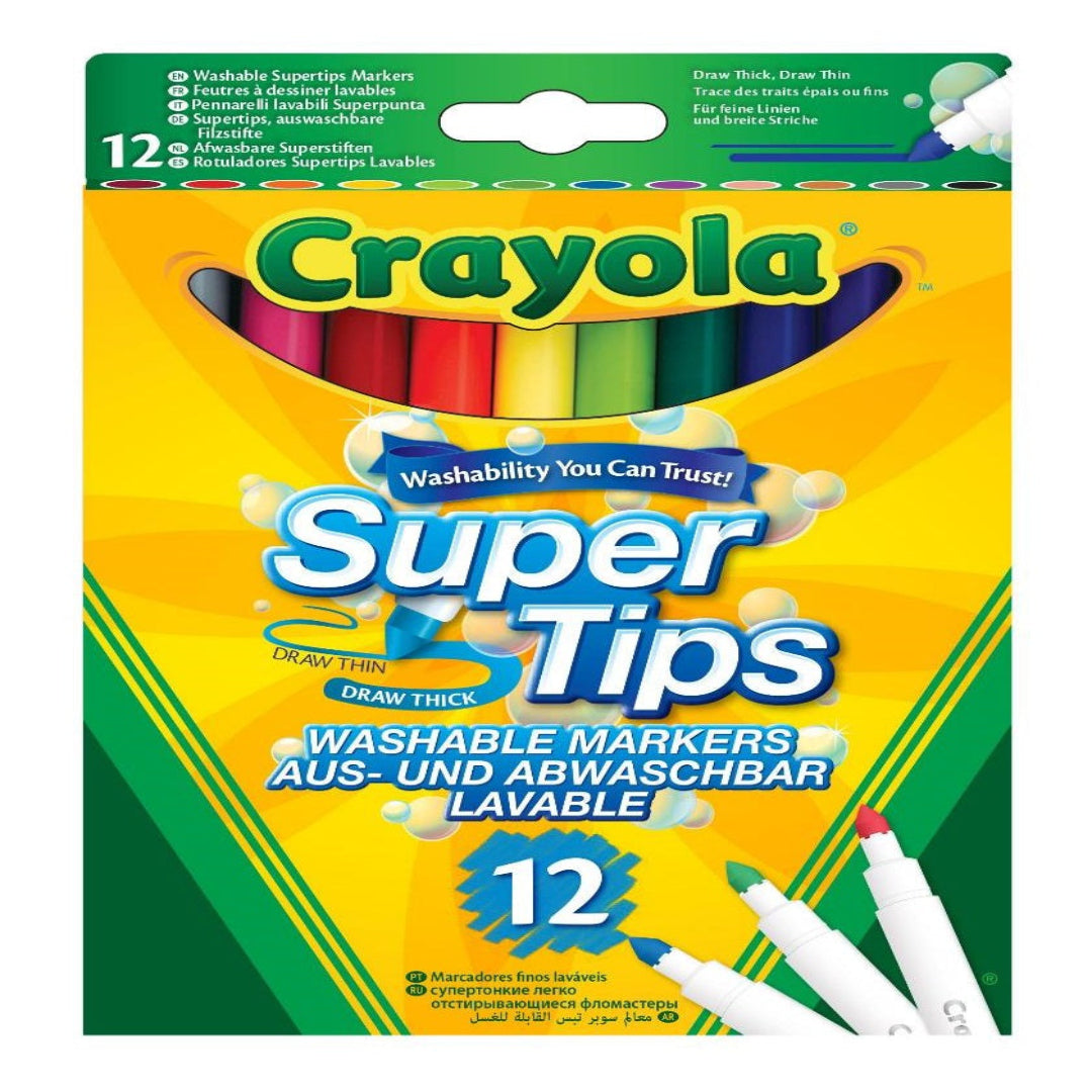 12 Crayola Bright Supertips