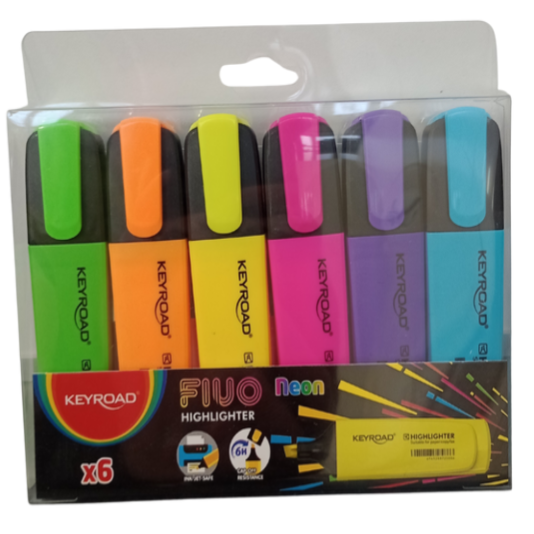 Keyroad Highlighter Marker Set 6-Piece