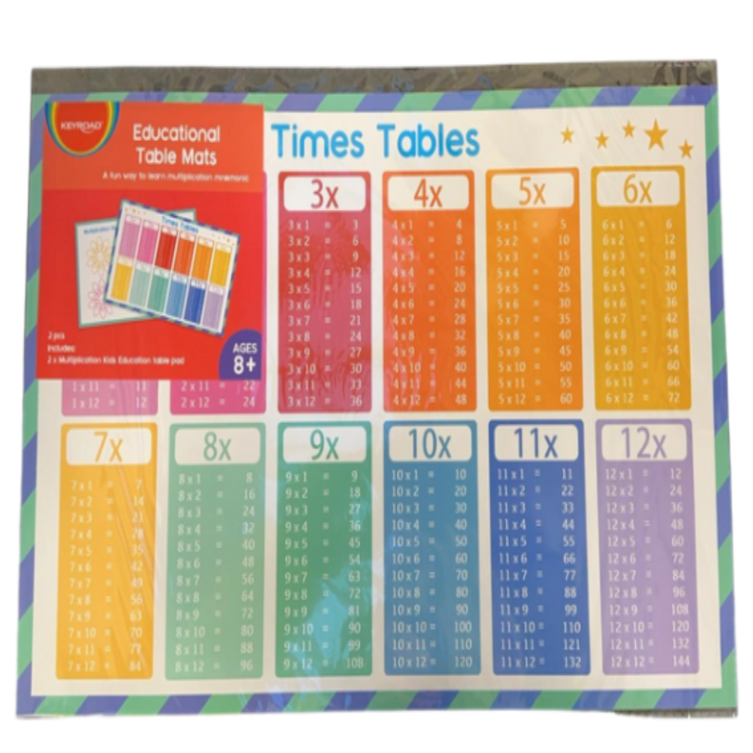 Keyroad Multiplication Educational Table Mat