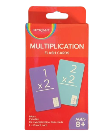 Keyroad Multiplication Flash Cards - 86 Pcs