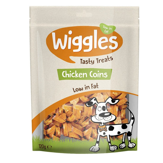 Wiggles Tasty Treats Chicken Coins 120g