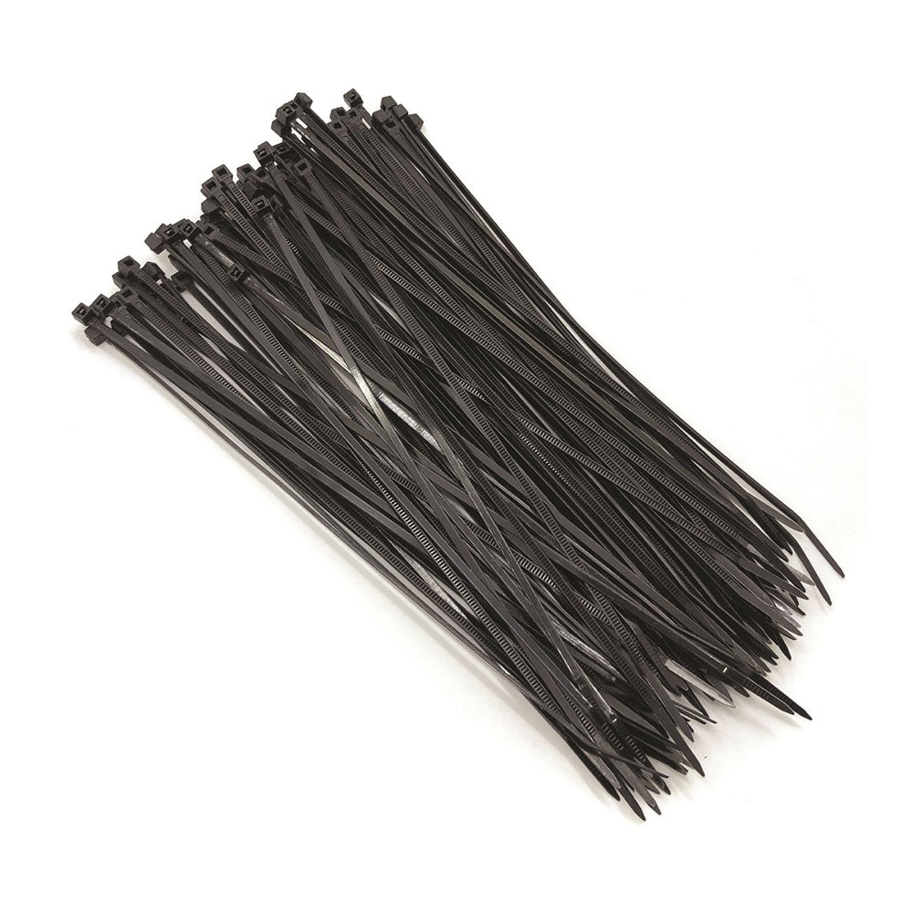 Pack Of 100 Black Tie Wraps 200 x 2.5mm