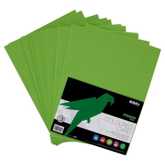 A4 Parrot Green Card