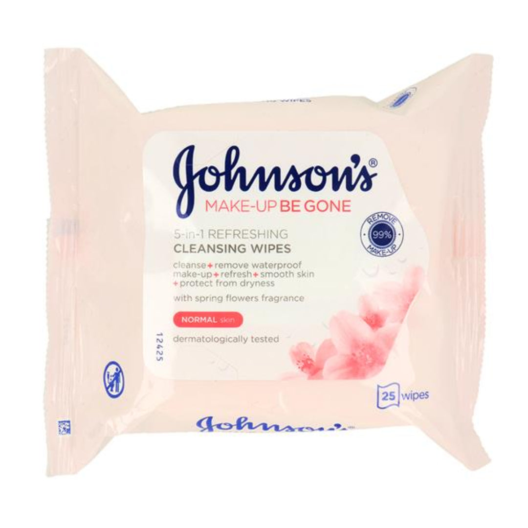 Johnson's Makeup Wipes Normal - 25 Pack