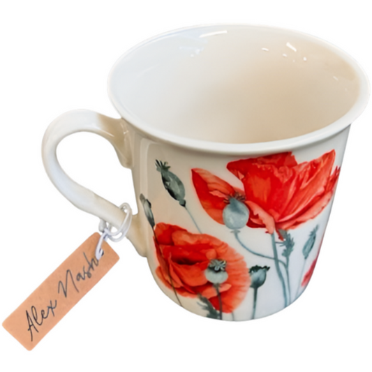 Paris Floral China Mug 11oz – Elegant Ceramic Mug