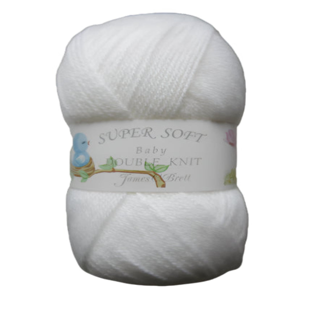 Baby DK 100g Yarn - BB04 White