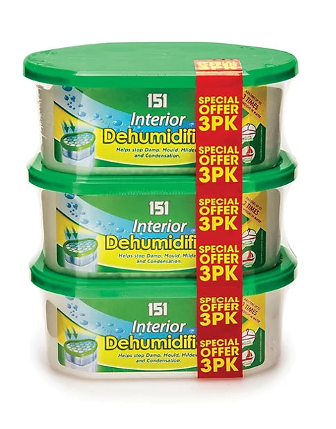 3pk Interior Dehumidifiers - Moisture Absorber Crystals