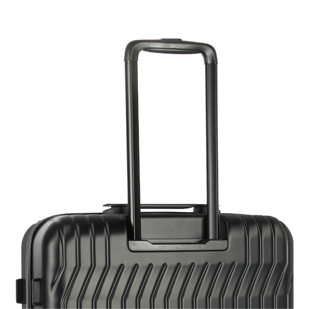 3-Piece Black Suitcase Set (20", 24", 28")