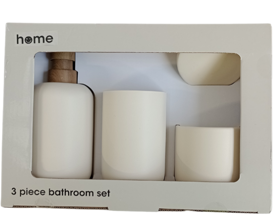 Matt Cream Bathroom Set