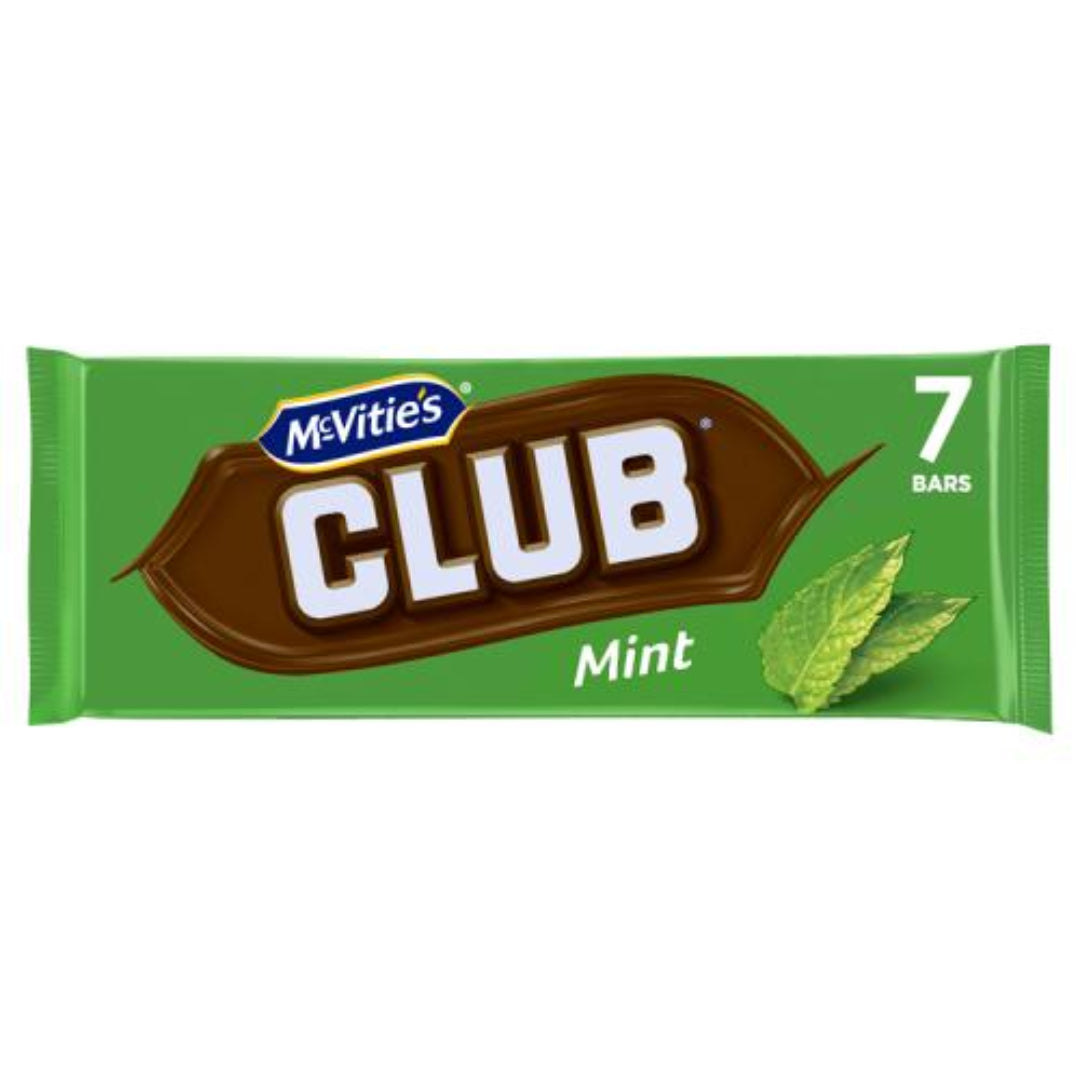 McVities Club Mint 7x22g Bars