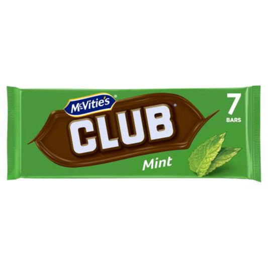 McVities Club Mint 7x22g Bars