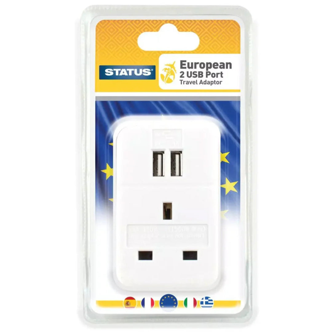 European Travel Adaptor with USB